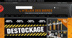 Desktop Screenshot of latelierdesbieres.fr